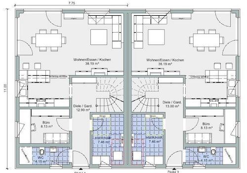 Twin 136 - Erdgeschoss