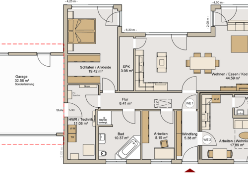 BU-ELW-134-22-0-EG- mit Einliegerwohnung