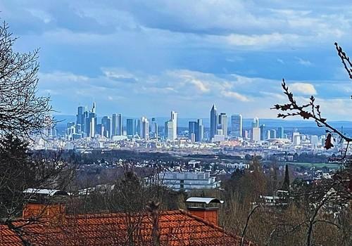 Skylineblick auf FFM