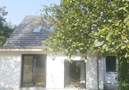 Neuhauscharakter mit Eingang u. mögl. Küchenanbau