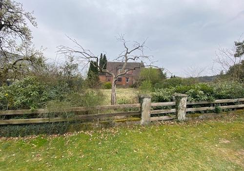 traßenansicht Baugrundstück mit 1023 m²