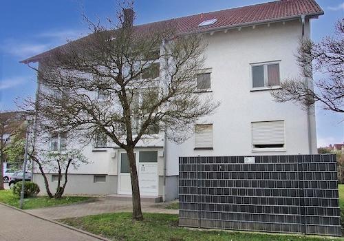 Vorderansicht des Hauses