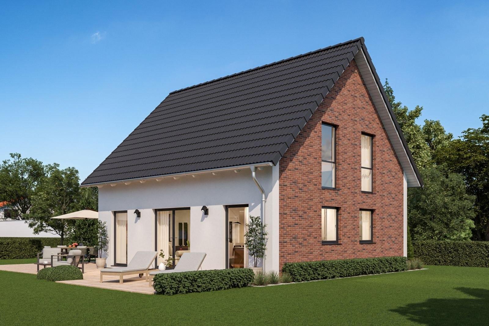 Haus Aussenansicht Klinker