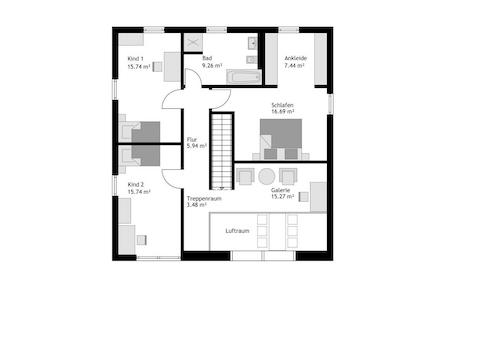 Grundriss Obergeschoss