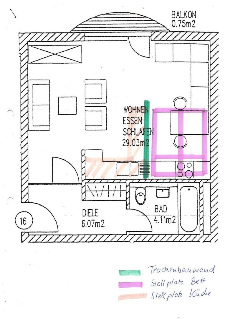 Grundriss nach Sanierung (seitenverkehrt)