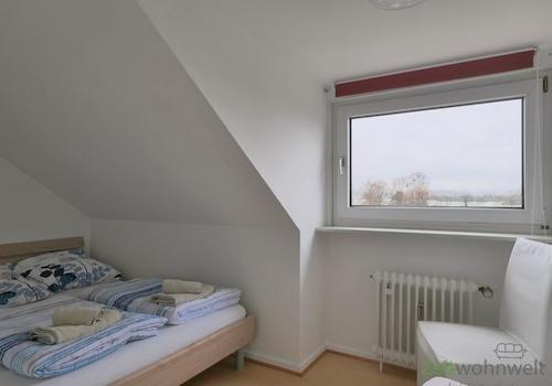 Blick ins Schlafzimmer