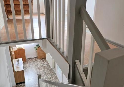 Treppenhaus in die untere Etage