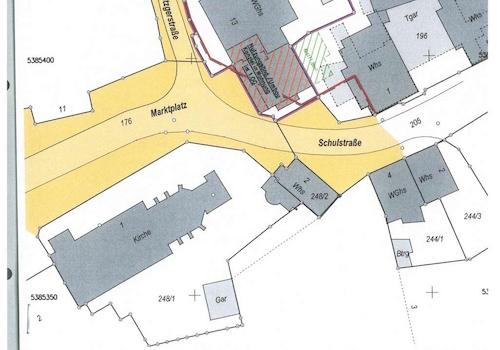 Amtl. Lageplan Marktplatz 13, WIS 