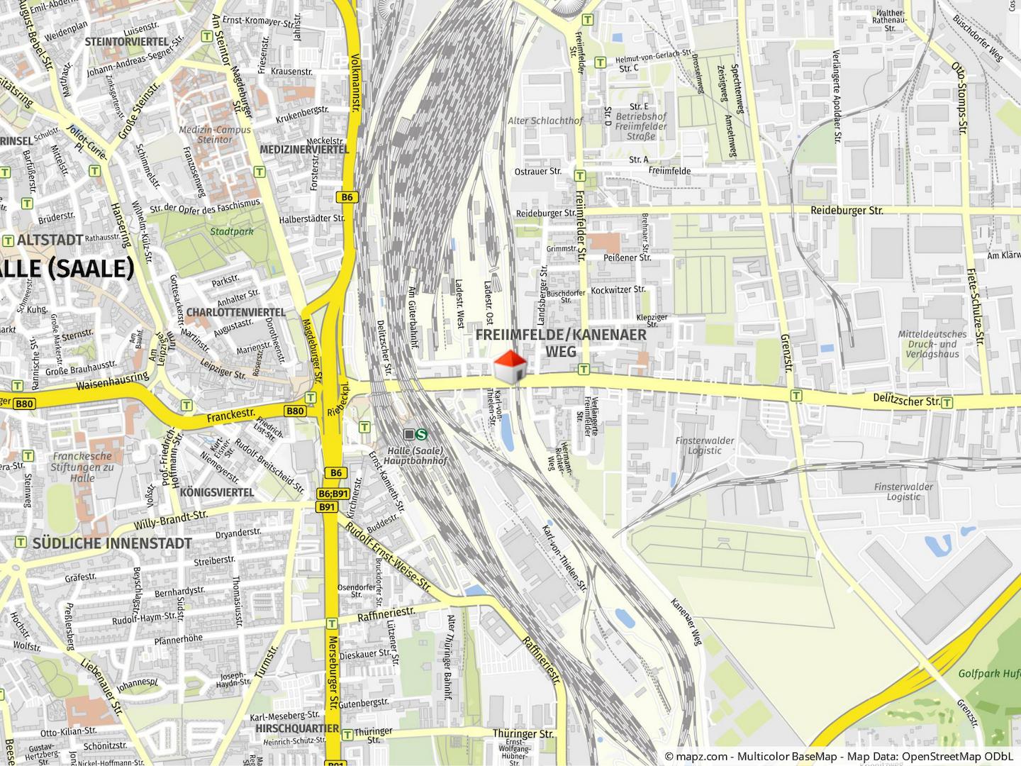 Geolyzer Kartenausschnitt