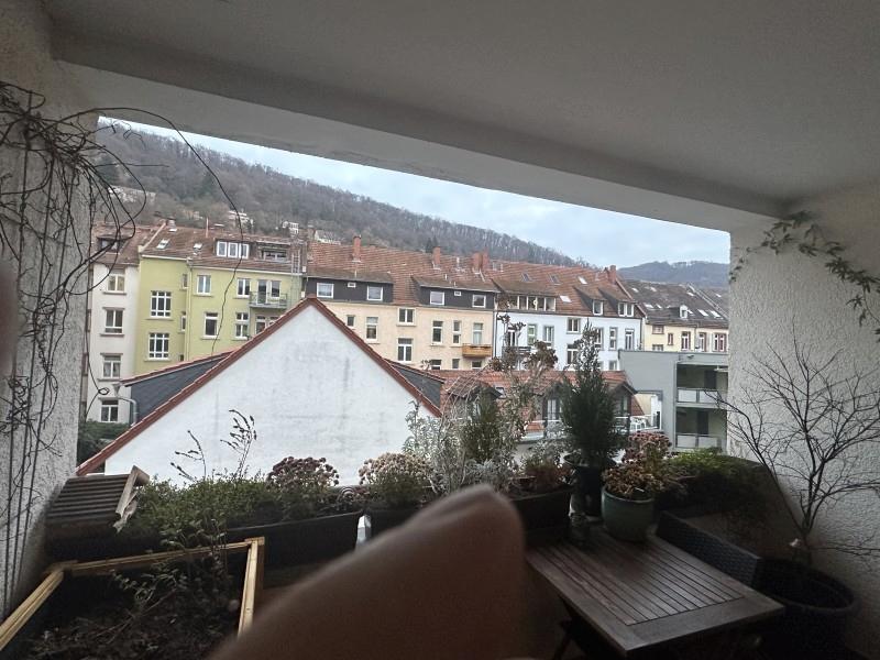Loggia mit Blick auf Berge