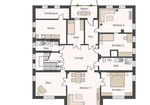 Grundriss Obergeschoss