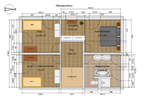 Grundriss Obergeschoss
