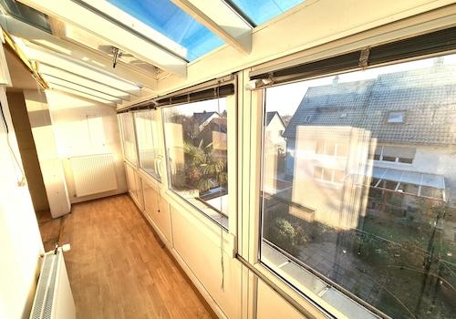verglaster Balkon