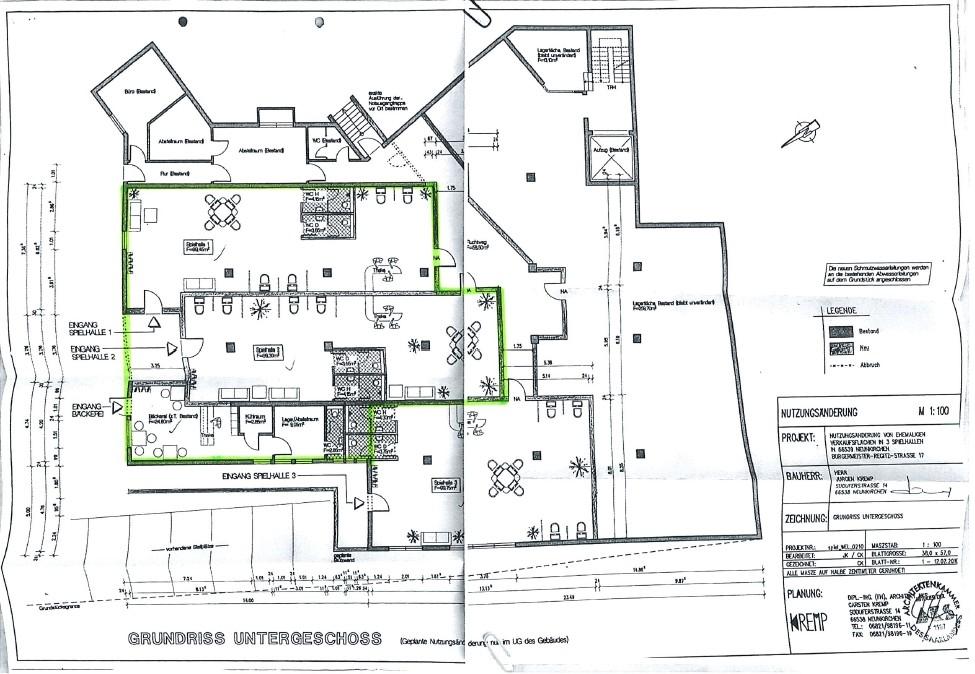 Grundriss UG_verfügbare Flächen markiert