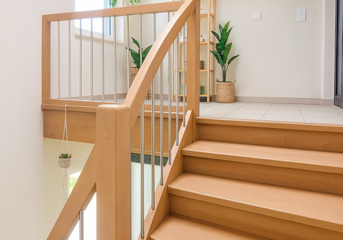 Gemütlicher Treppenaufgang