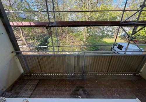 Gerüst wegen neuem Dach