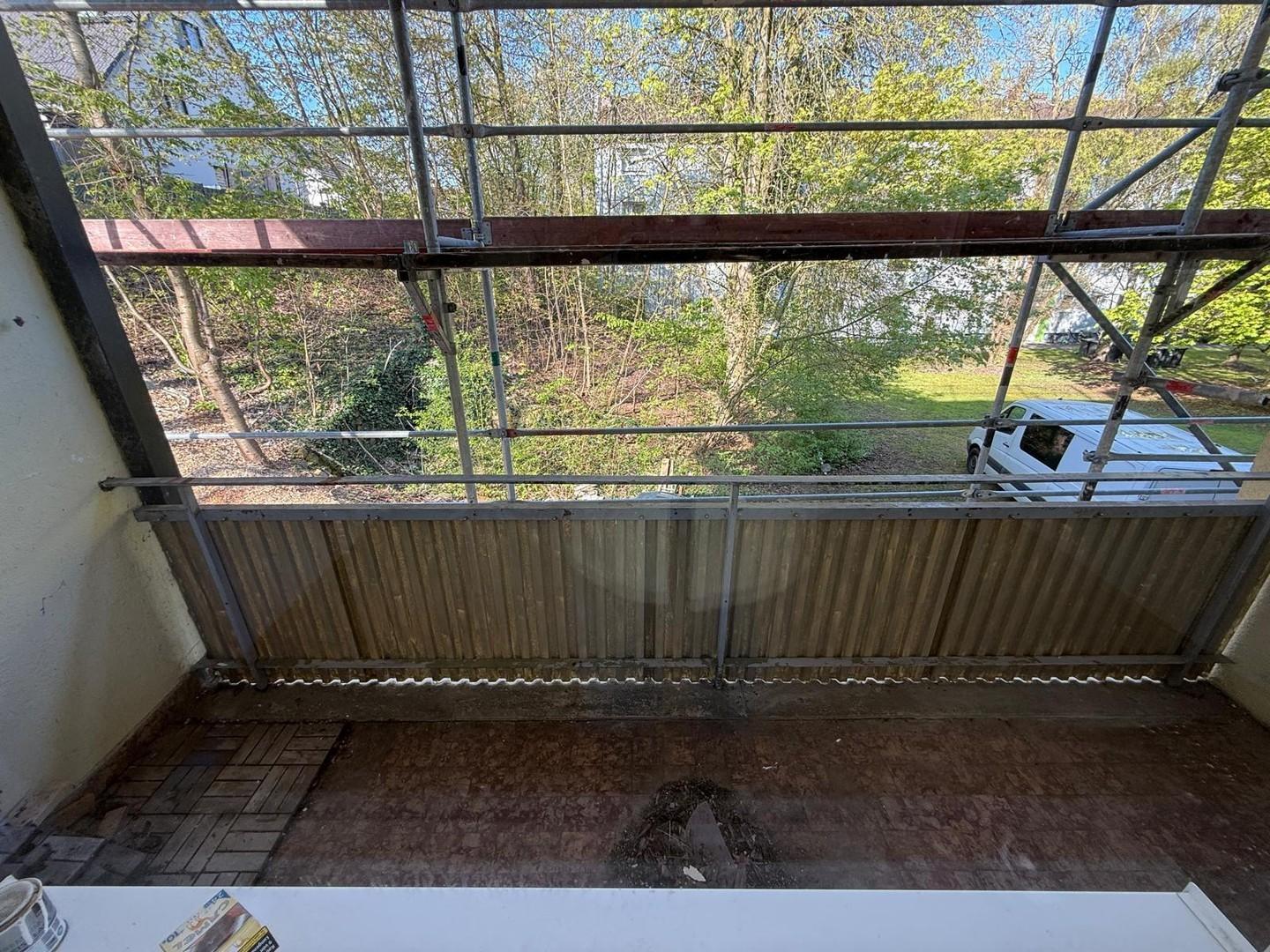 Gerüst wegen neuem Dach