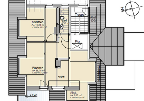 Grundriss Dachgeschoss