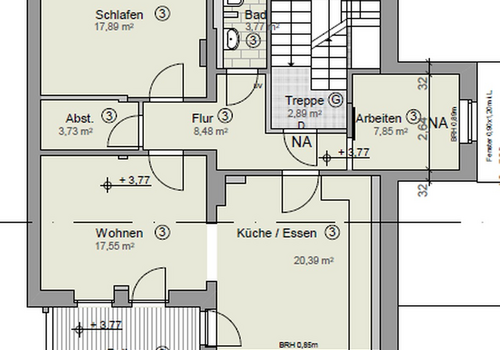 Grundriss Obergeschoss