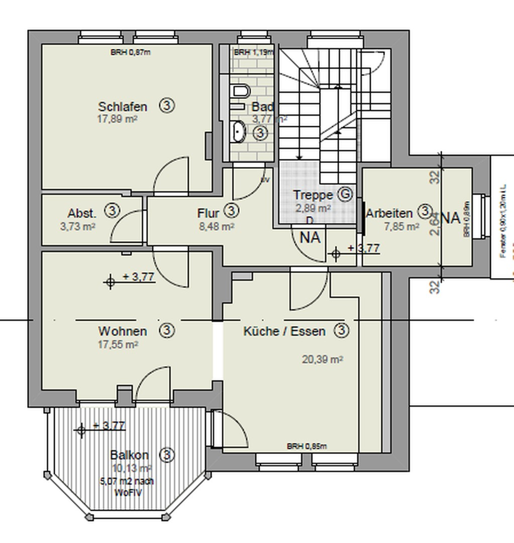 Grundriss Obergeschoss