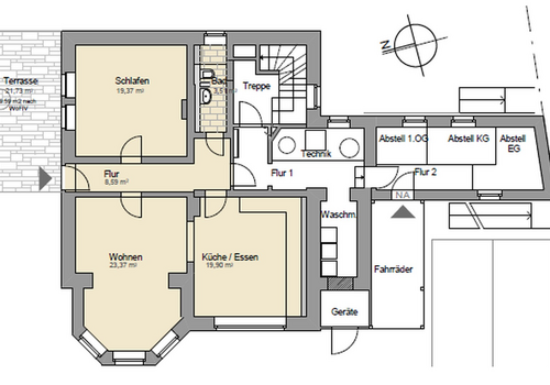 Grundriss Terrassengeschoss
