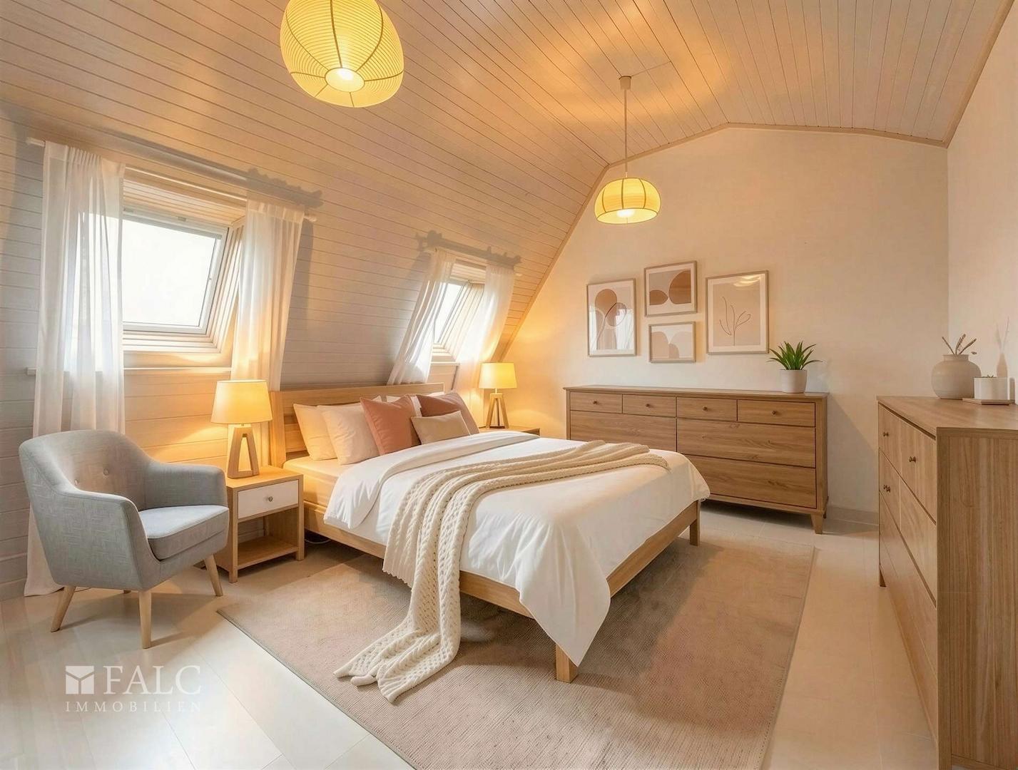 Dachgeschosszimmer - (KI generiert)