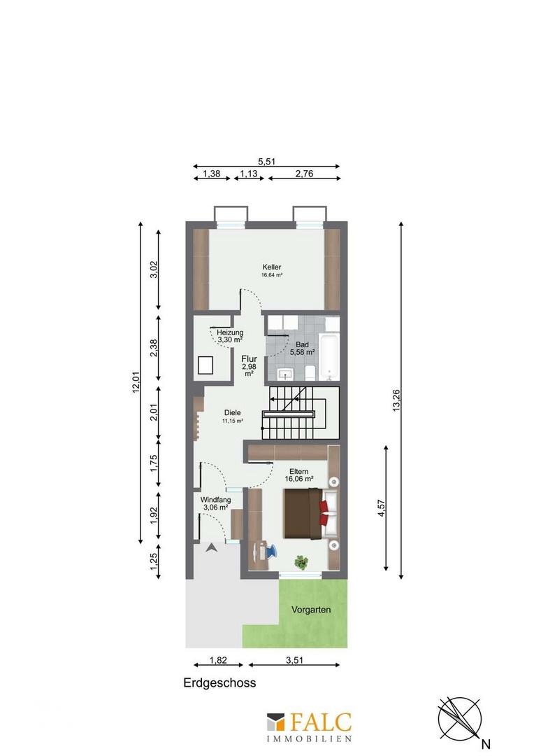 Grundriss Erdgeschoss - Keller