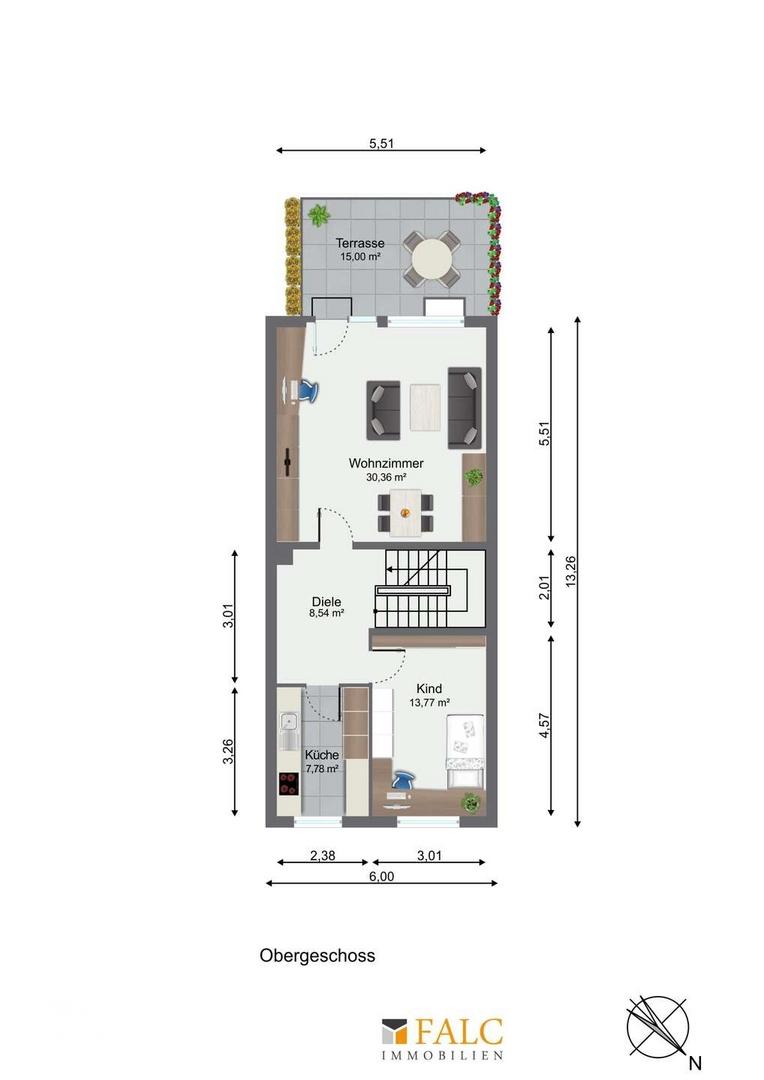 Grundriss Obergeschoss