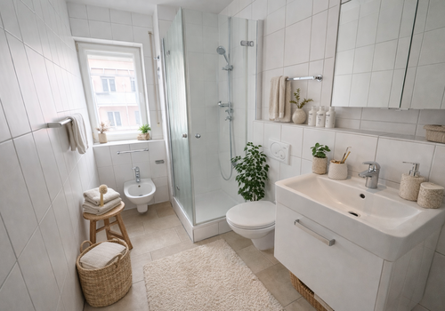 Gästebad mit Dusche