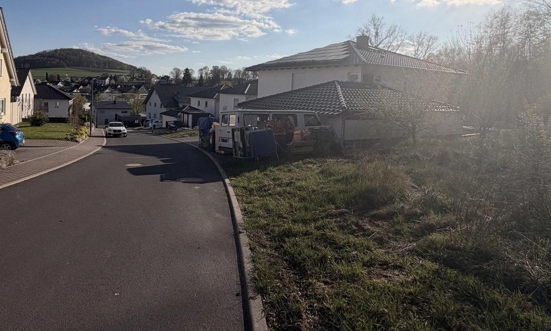 Sicht vom Grundstück aus