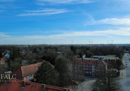 Blick über Cuxhaven