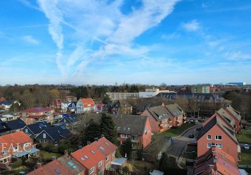 Blick über Cuxhaven