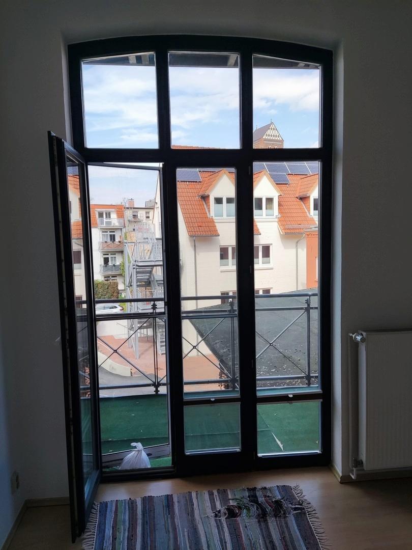 Schafzimmer mit Balkon