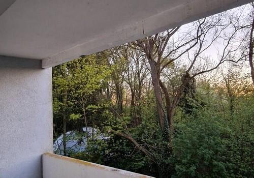 Balkon- Blick ins Grüne