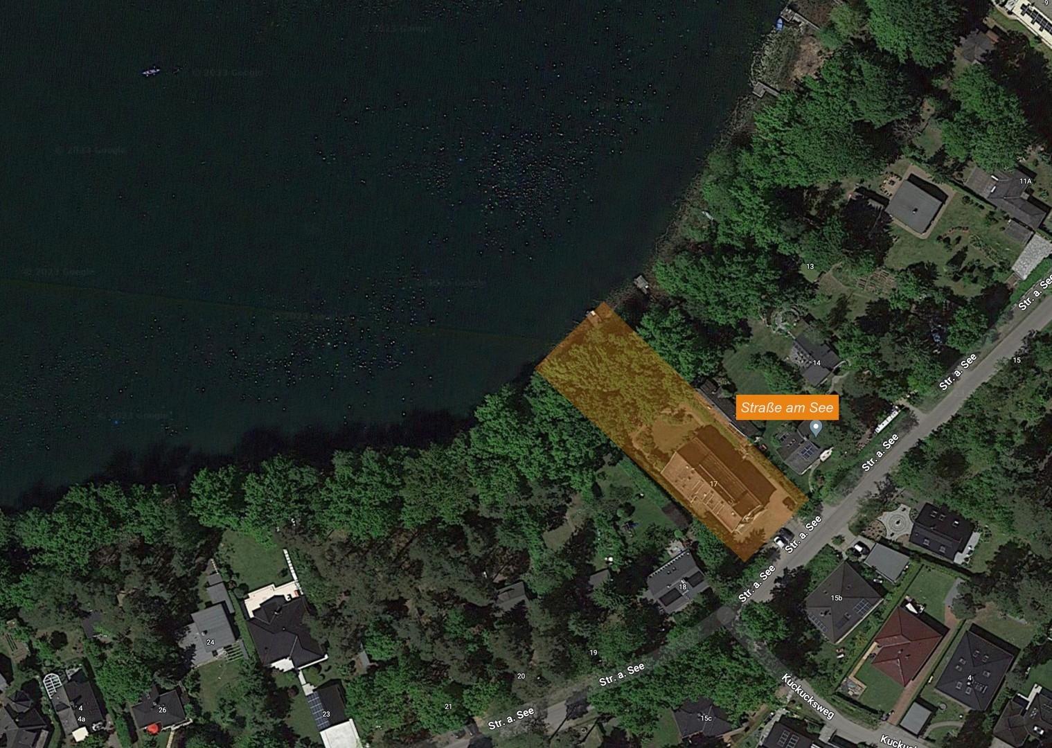 Grundstück von oben