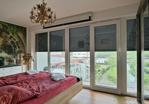 Blick ins Schlafzimmer