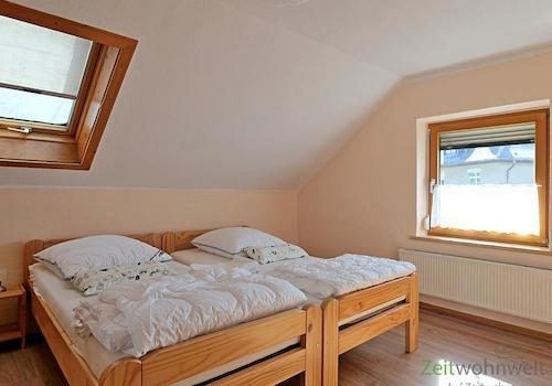 Blick ins Schlafzimmer