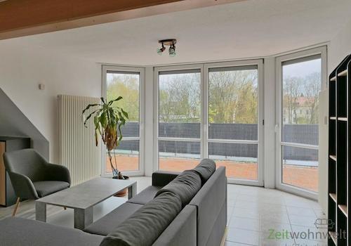 Blick zum Dachbalkon