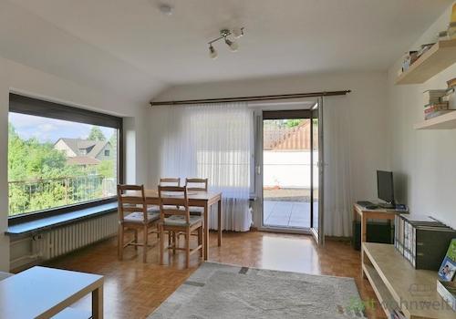 Blick zum Dachbalkon