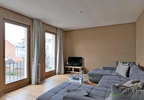 Wohnlandschaft und TV