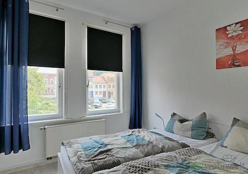 Blick ins Schlafzimmer