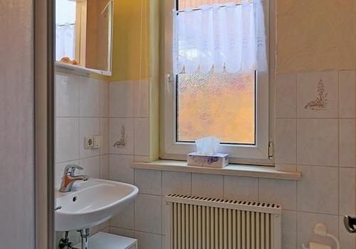 kleines Bad mit Dusche