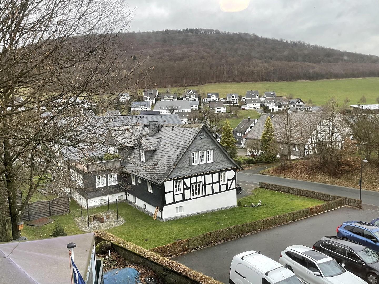 Blick zum Dorf