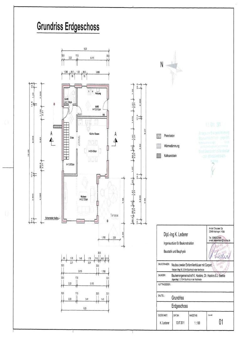 Grundriss Erggeschoss