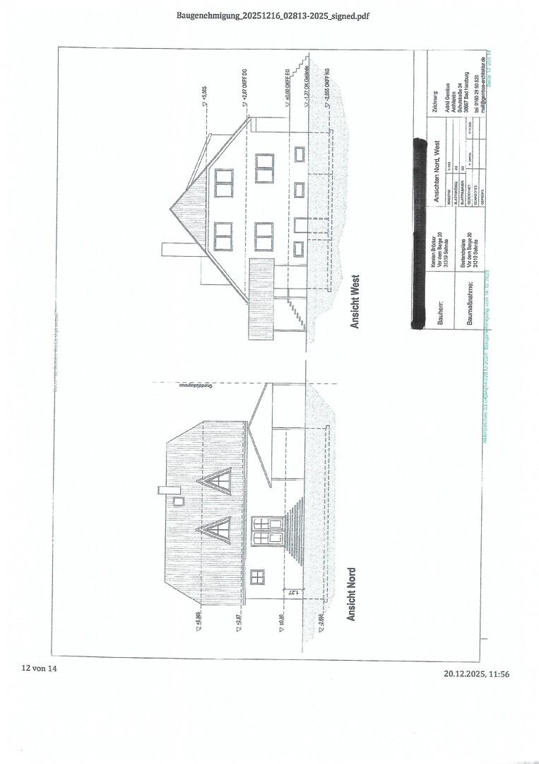 Ansicht NORD und WEST