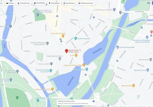 Lage auf der Altstadtinsel