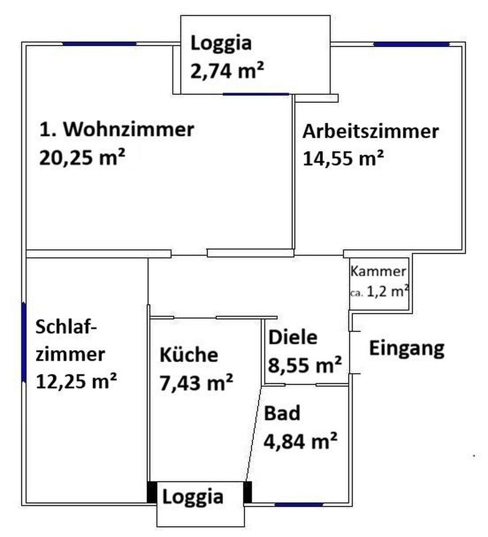 Grundriss, ungefähr, leserlich