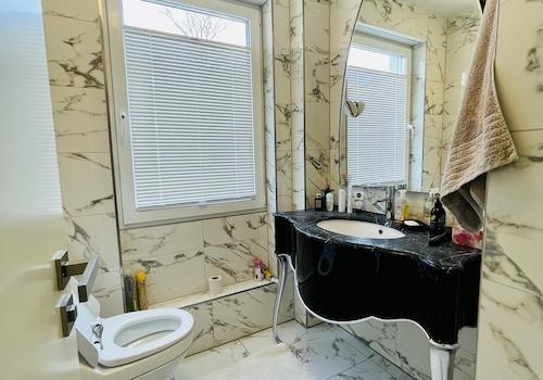 Gäste WC mit Dusche unten