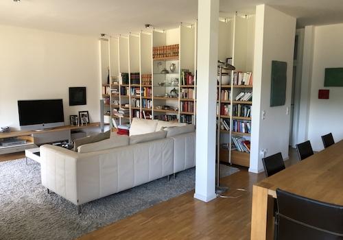 Wohnzimmer von der Küche aus