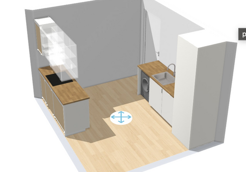 Einbauküche - im Aufbau